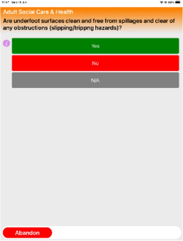 Audit App Screen Shot