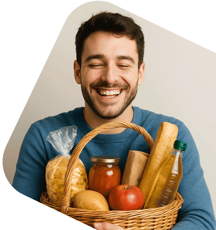 Employee with reward for his safety idea