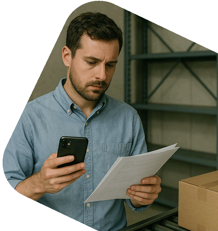 HS Security check on mobile phone app